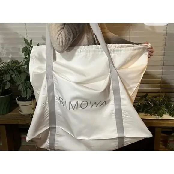 RIMOWA Laundry Tote bag Luggage XL Canvas H 23" X D14"X W 31" White/gray   #C2 - Picture 2 of 11